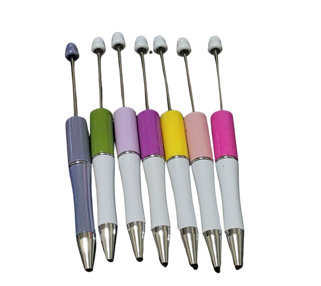 Custom Beaded Pen — Solid Colours