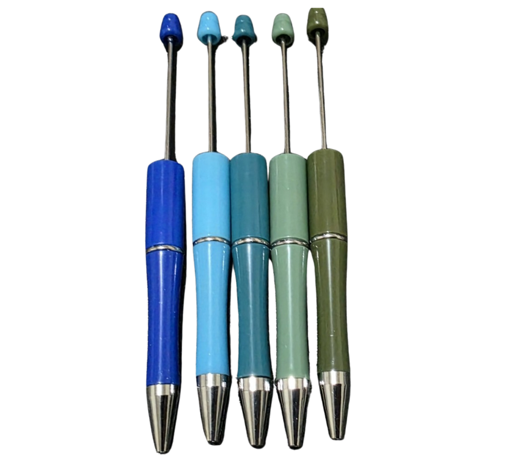 Custom Beaded Pen — Solid Colours