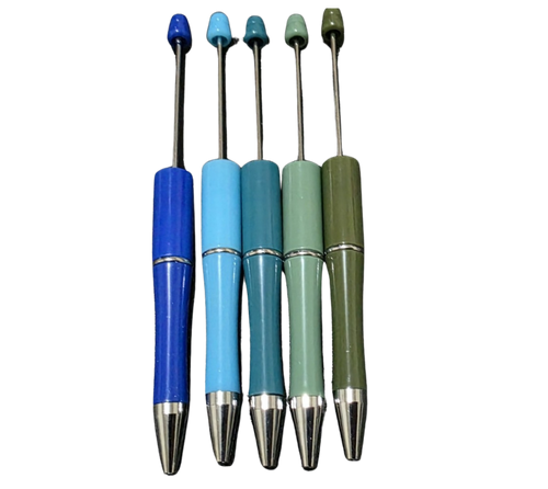 Custom Beaded Pen — Solid Colours