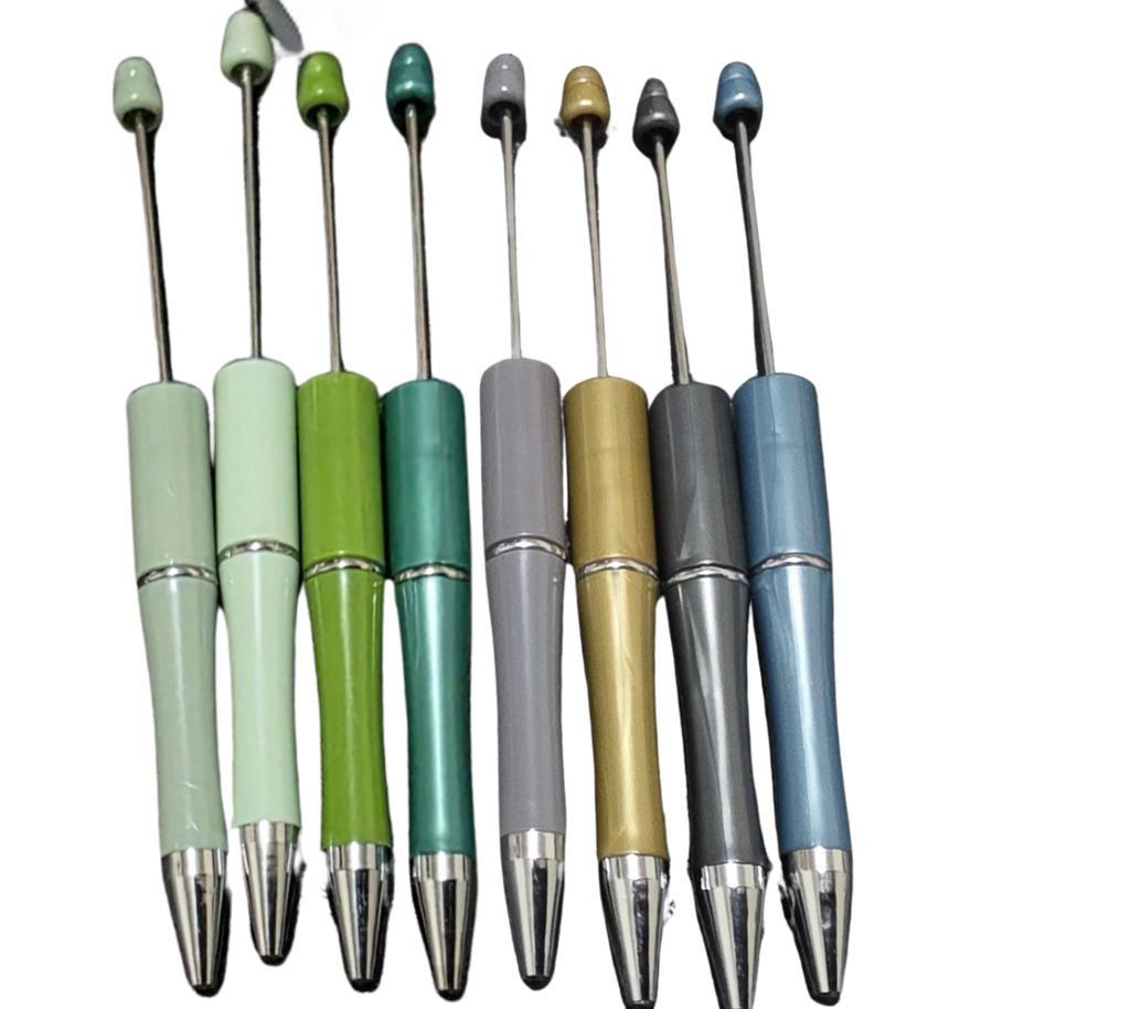Custom Beaded Pen — Solid Colours