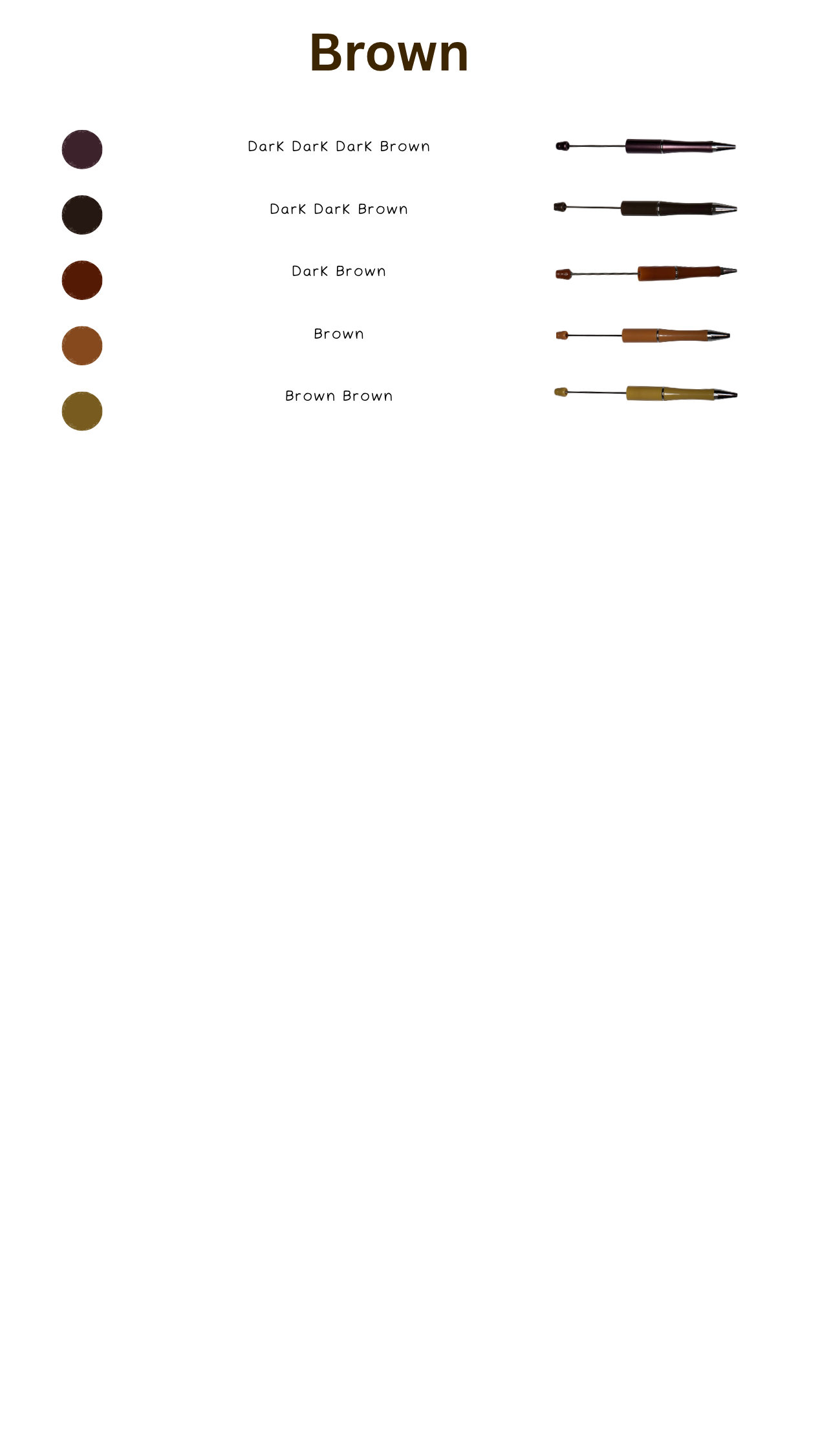 Pen — Brown