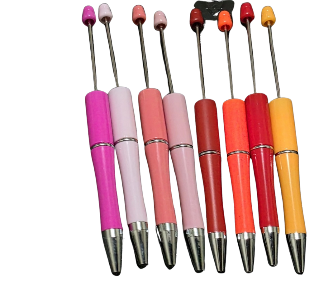 Custom Beaded Pen — Solid Colours