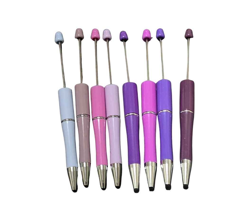 Custom Beaded Pen — Solid Colours